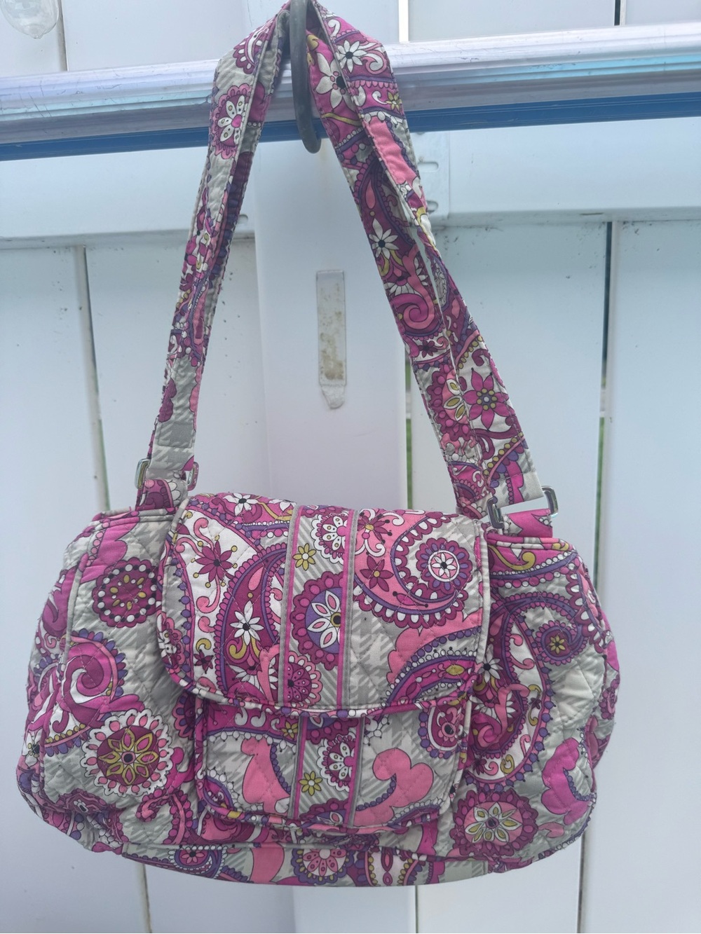 Vera Bradley Vintage Paisley Meets Plaid Handbag/Tote